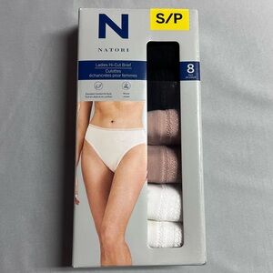 Natori Ladies Hi-Cut Brief Culottes Size Small Pack of 7⚡️BUNDLE ITEM⚡️